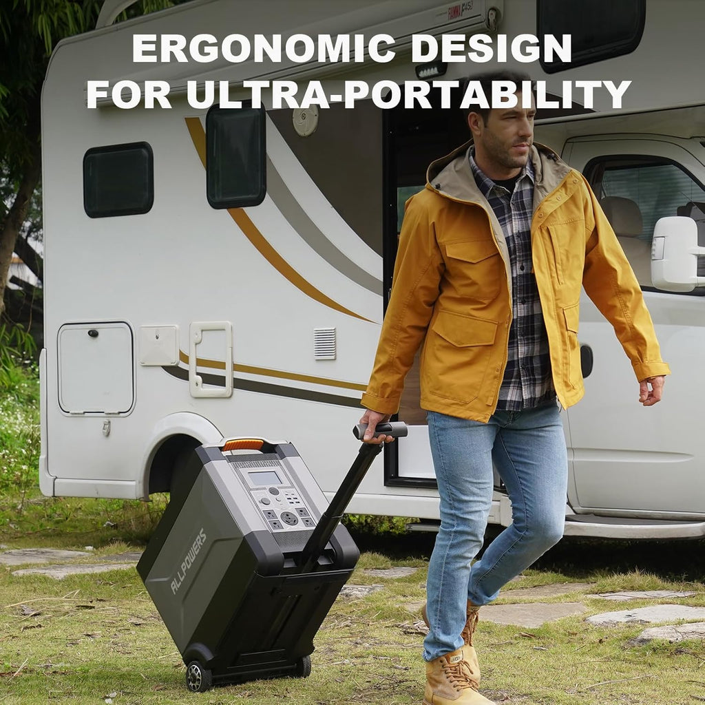 Portable Power Station 3456Wh LiFePO4, 3600W AC Output, Solar Generator for Home RV Camping S745253