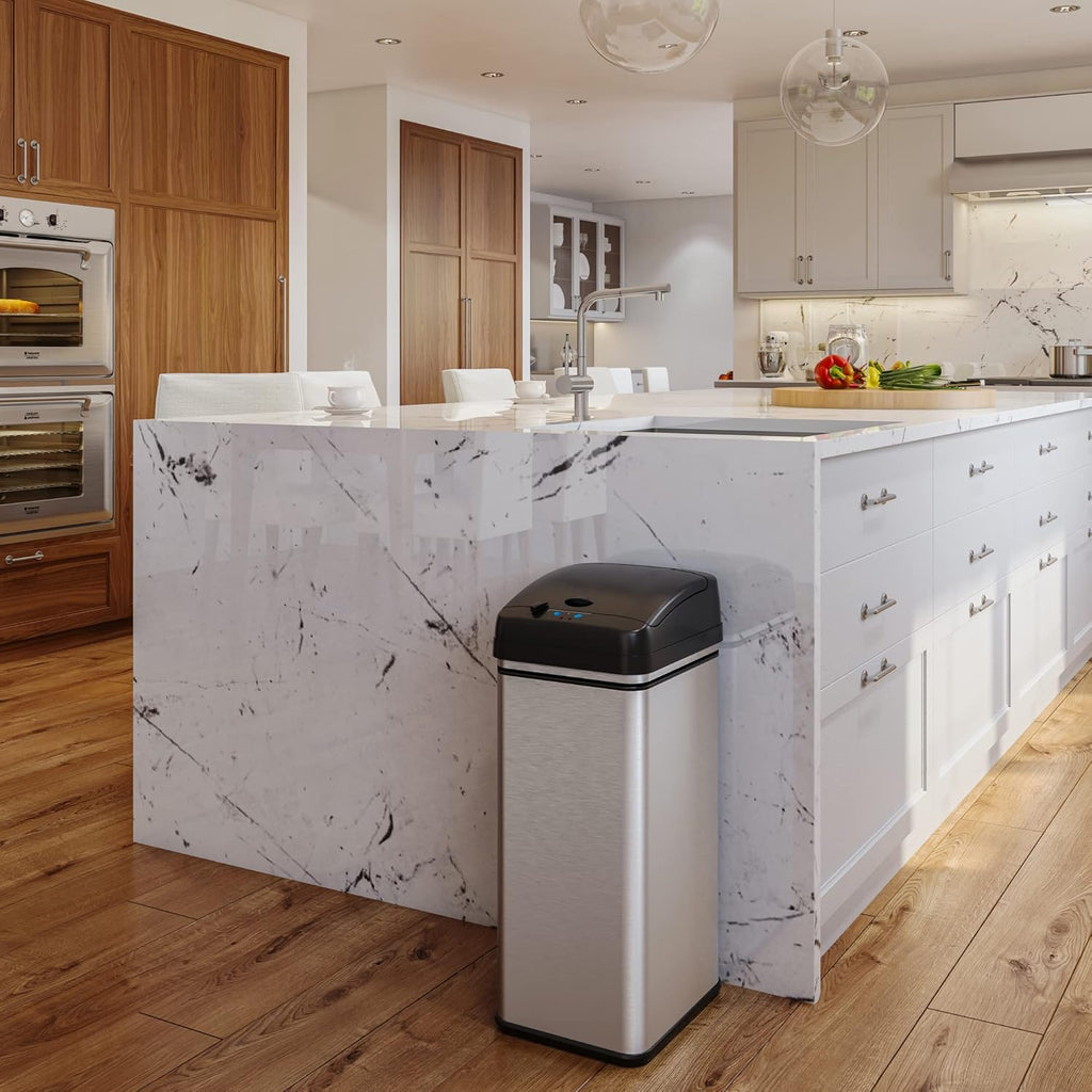13 Gallon Stainless Steel Automatic Touchless Kitchen Trash Bin M776