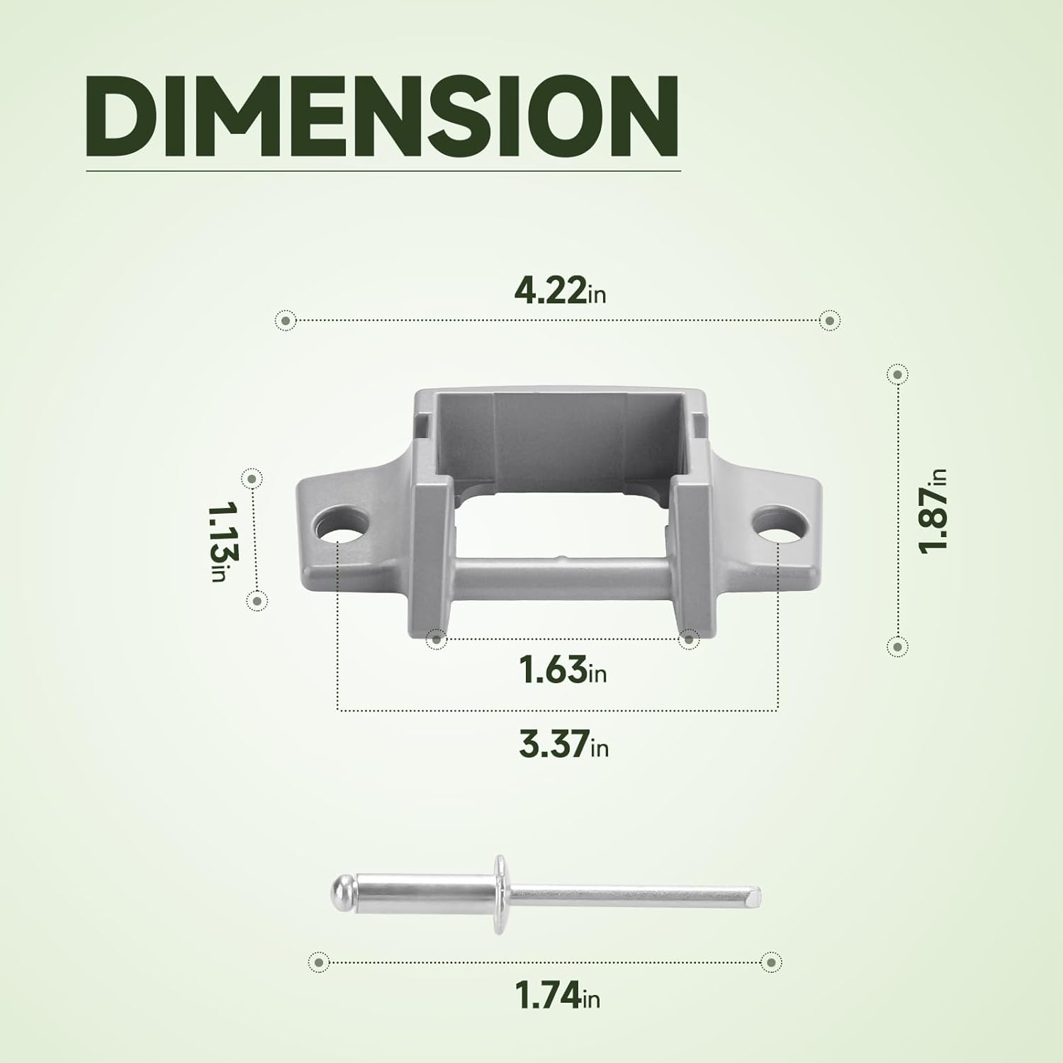 RV Awning Foot Replacement Die-cast Bottom Brackets Kit K682708
