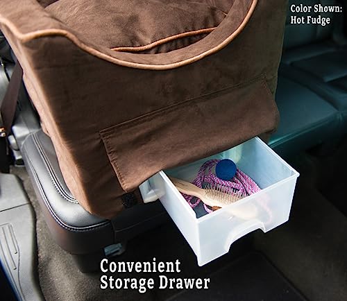 Dog Car Seat with Storage Tray for Small Dogs 0-15 lbs, Removable Washable Cover P250