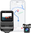 Dash Cam Front and Rear WiFi 2K 1440P Car Dashboard Record with 2IPS Screen GPS Night Vision Parking Mode Loop Recording 170°Wide Angel WDR Support 256GB Max