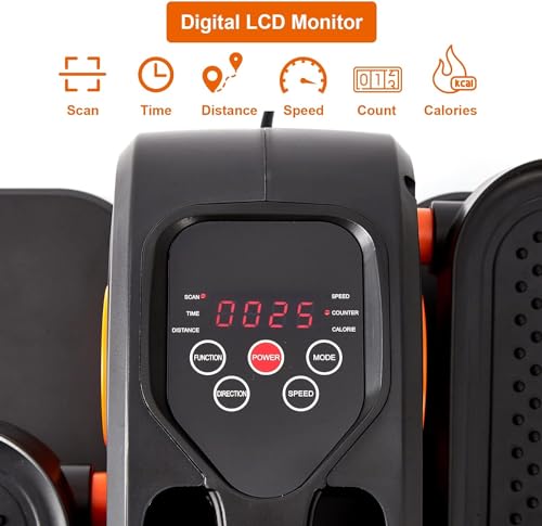 Under Desk Elliptical Machine, Mini Leg Exerciser for Seniors Adults Teens P14534