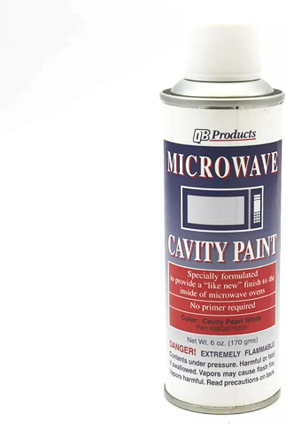98QBP0300 Microwave Cavity Spray Paint Pearl/Off-White 6oz Replacement For GE OEM