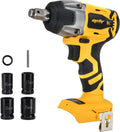 Cordless Impact Wrench for 20V MAX Battery (Battery Not Included), Brushless 1/2 Impact Gun w/Max Torque 258ft lbs, Power Wrench for Car Tires