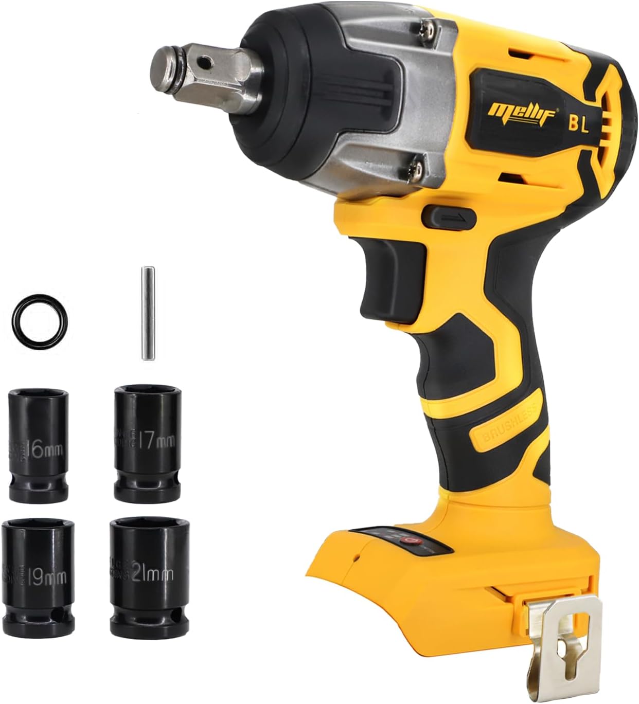 Cordless Impact Wrench for 20V MAX Battery (Battery Not Included), Brushless 1/2 Impact Gun w/Max Torque 258ft lbs, Power Wrench for Car Tires