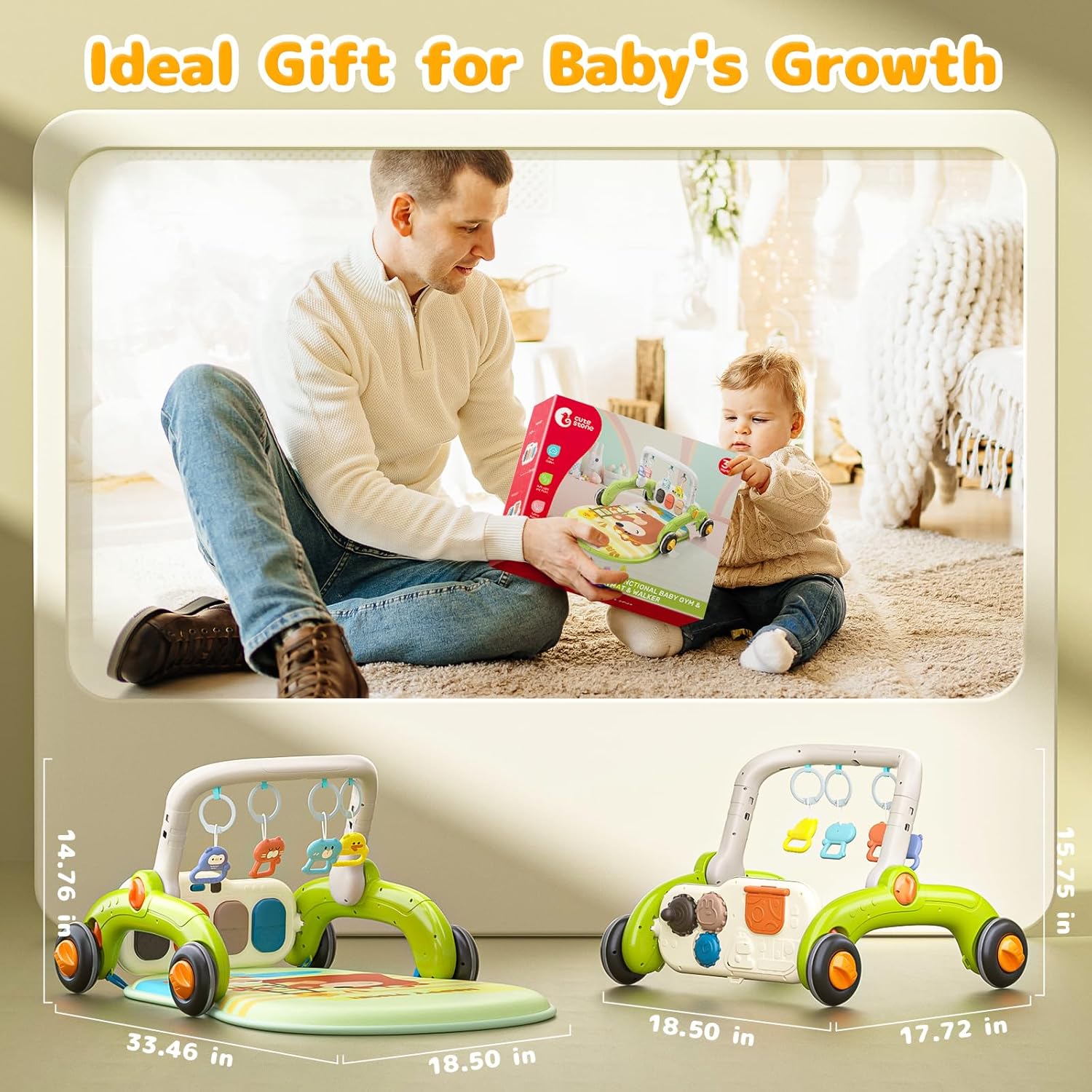 Baby Gym Play Mat with Piano and Musical Activity Center C858