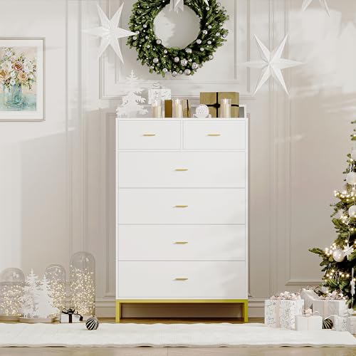 6 Drawer Dresser with LED Light for Bedroom L690018