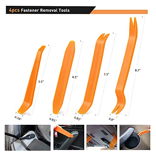 240PCS Bumper Retainer Clips Car Plastic Rivets Fasteners Push Retainer Kit Auto Push Pin Rivets Set L9665