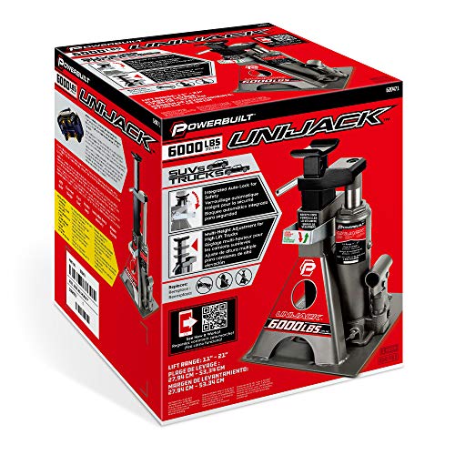 3 Ton Bottle Jack with Jack Stands, 6000 lb Capacity Car Lift E8390