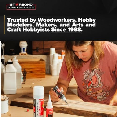 Medium CA Glue 2 oz for Woodworking, Woodturning, Hobby Models L339