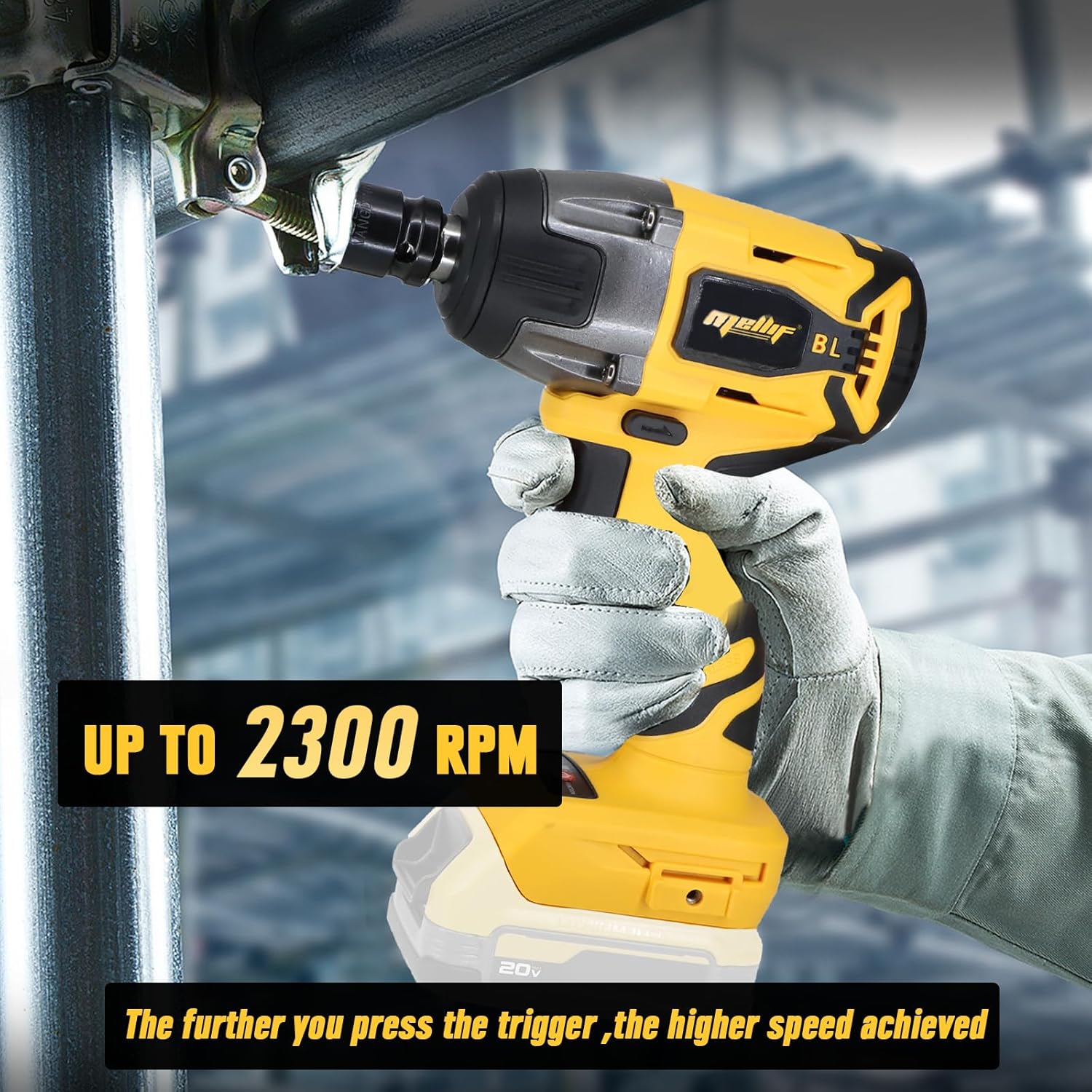 Cordless Brushless 1/2 Impact Wrench for Car Tires A398732