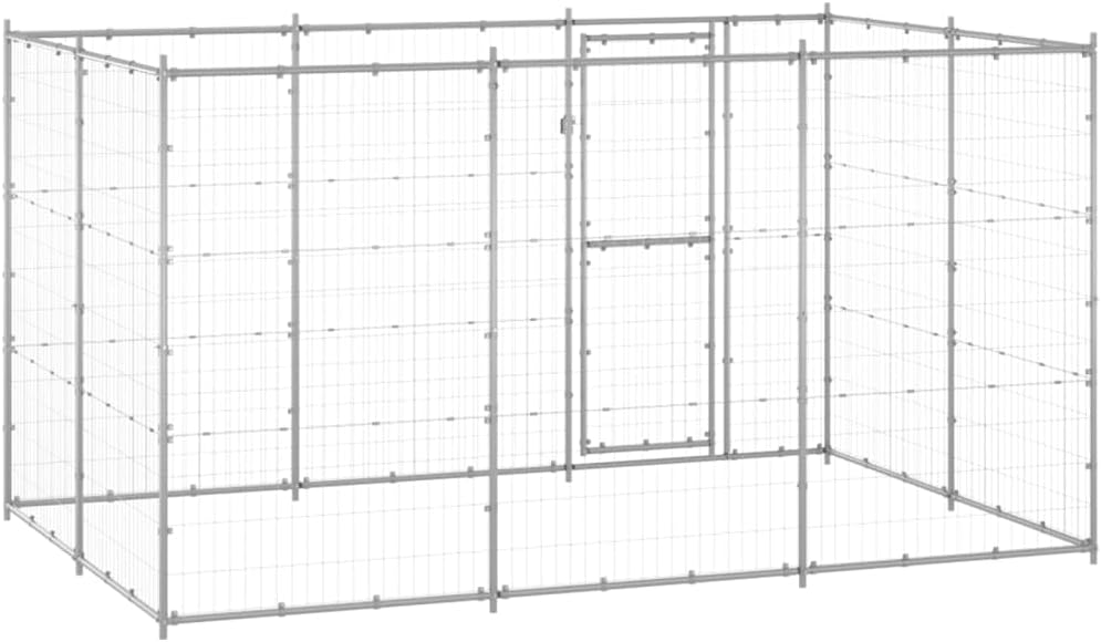 Outdoor Dog Kennel Galvanized Steel I445507