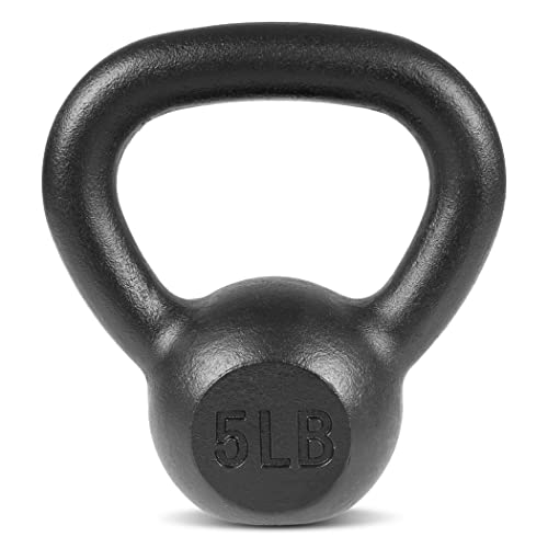 ProsourceFit Fit Solid Cast Iron Kettlebells Weights for Full Body Workout