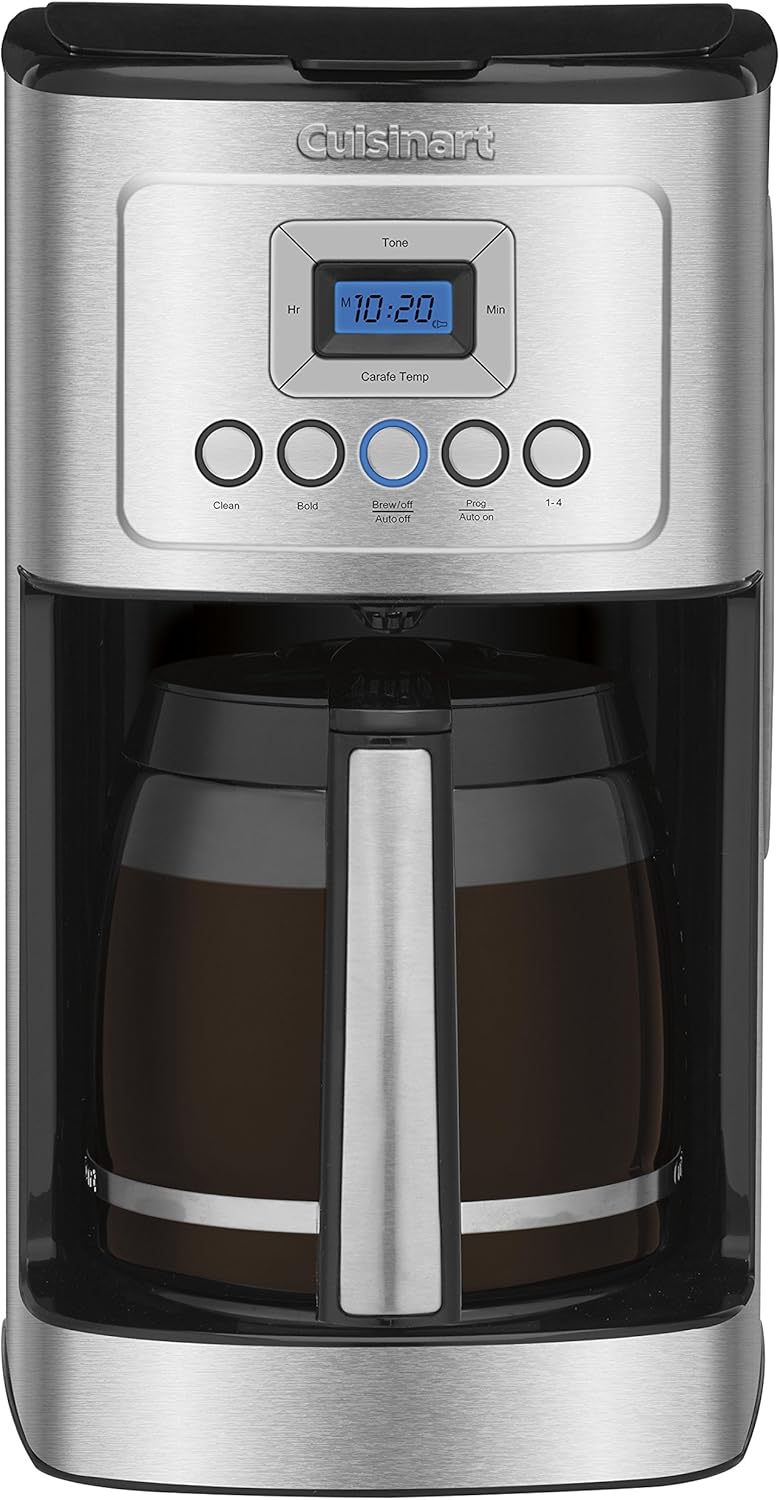 Automatic Burr Mill Coffee Maker, 14-Cup Glass Carafe, Stainless Steel Z866