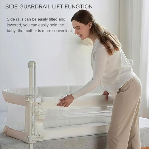 3 in 1 Baby Bassinet Bedside Sleeper with Breathable Mesh Window V8404