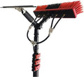 FUYAO Water Fed Telescopic Window Cleaning Pole Kit - Extendable & Solar Panel Safe, with Squeegee Brush - Complete Window Cleaner Tool for Effortless Cleaning!