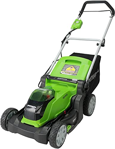 Greenworks 40V 17" Cordless (Push) Lawn Mower (75+ Compatible Tools), 4.0Ah Battery and Charger Included