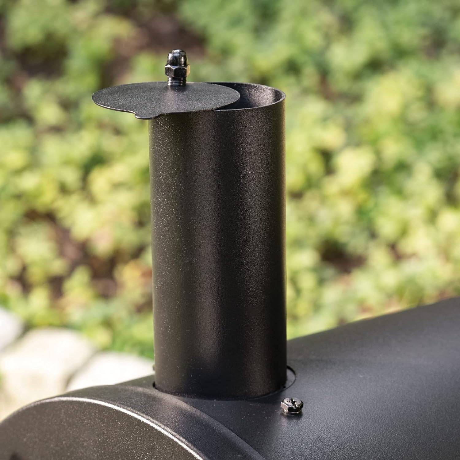 Charcoal Grill and Smoker with Cast Iron Grates and Warming Rack B902356