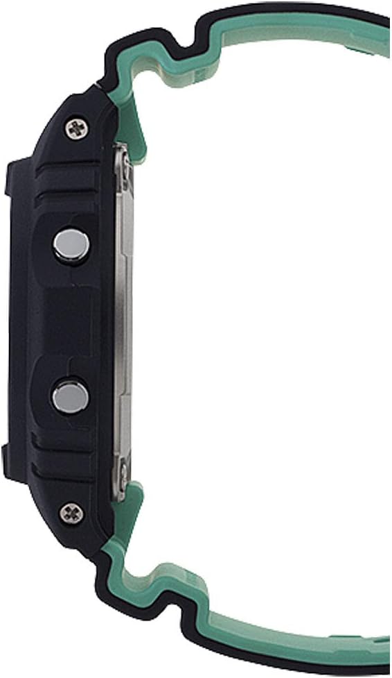 Black Teal Digital Resin Men Watch W89297