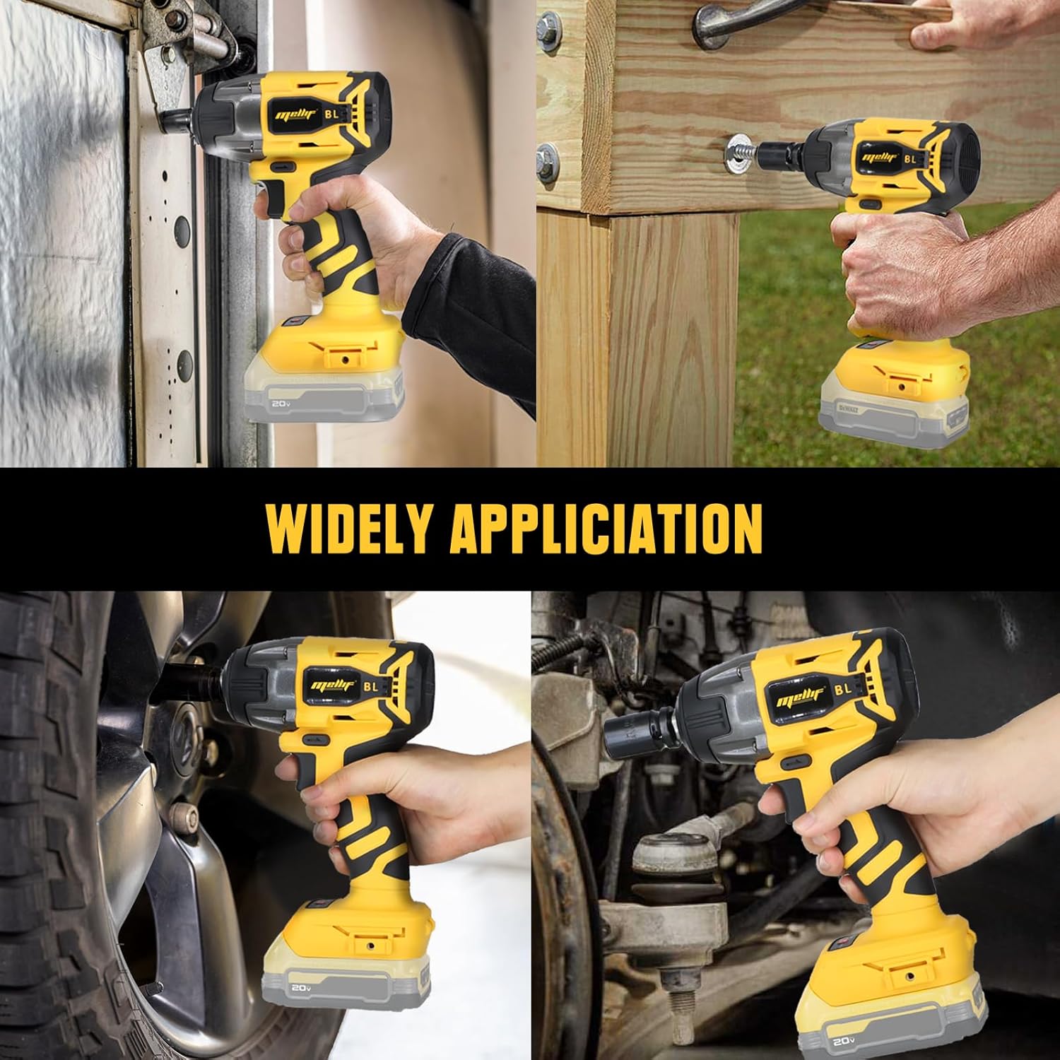 Cordless Brushless 1/2 Impact Wrench for Car Tires A398732