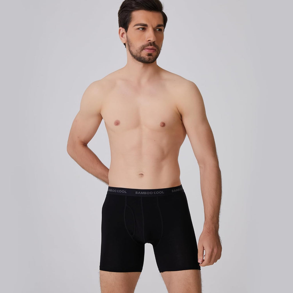 Men’s Bamboo Viscose Boxer Briefs 4 Pack T525