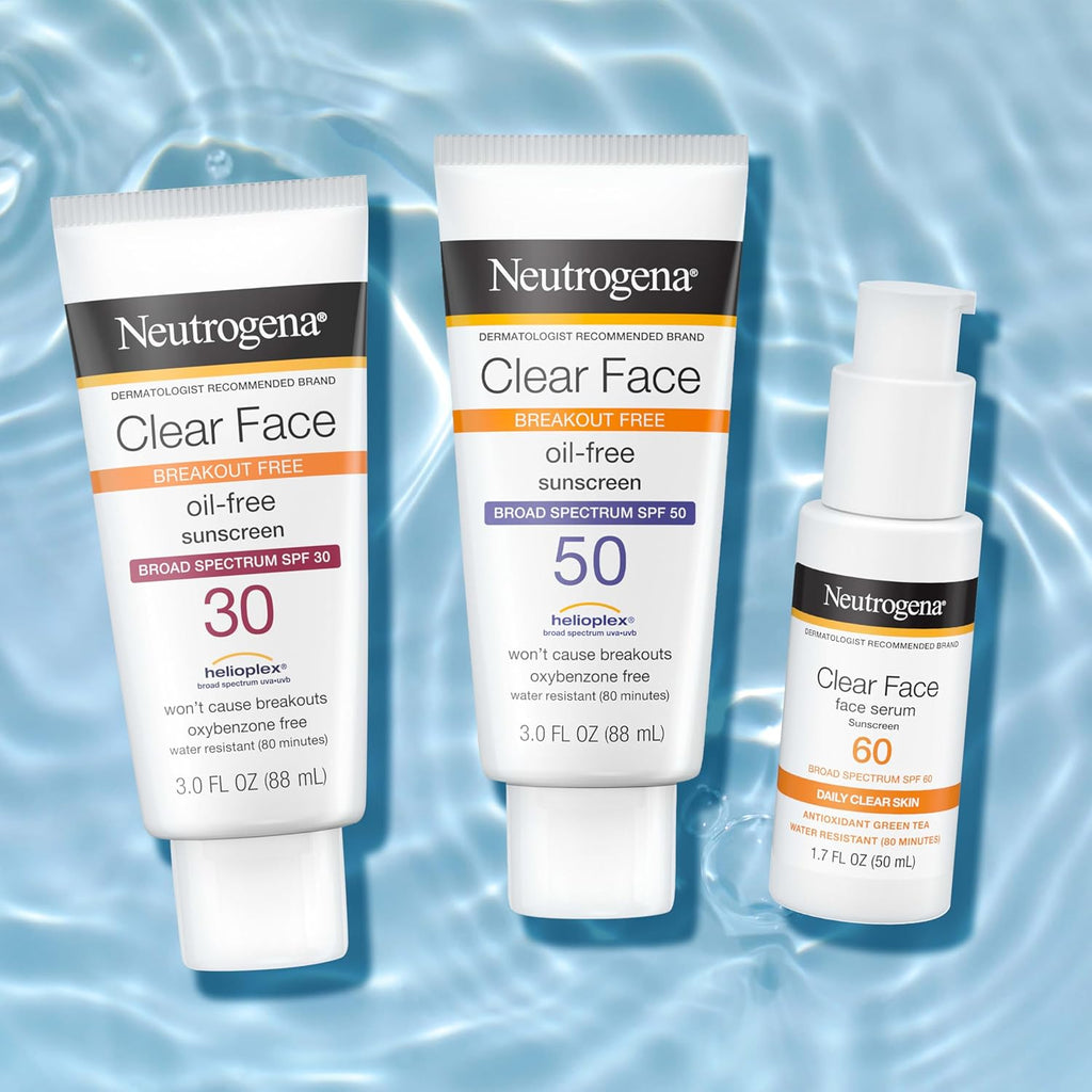 Face Serum Sunscreen SPF 60, Non-Comedogenic, Lightweight UVA/UVB Protection B42012