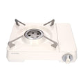 Dr.HOWS Twinkle Butane Portable Gas stove with Carrying case, butane camp stove indoor gas stove portable, Outdoor Camping, twist flame, safety device, child lock, CSA Listed (Cream)