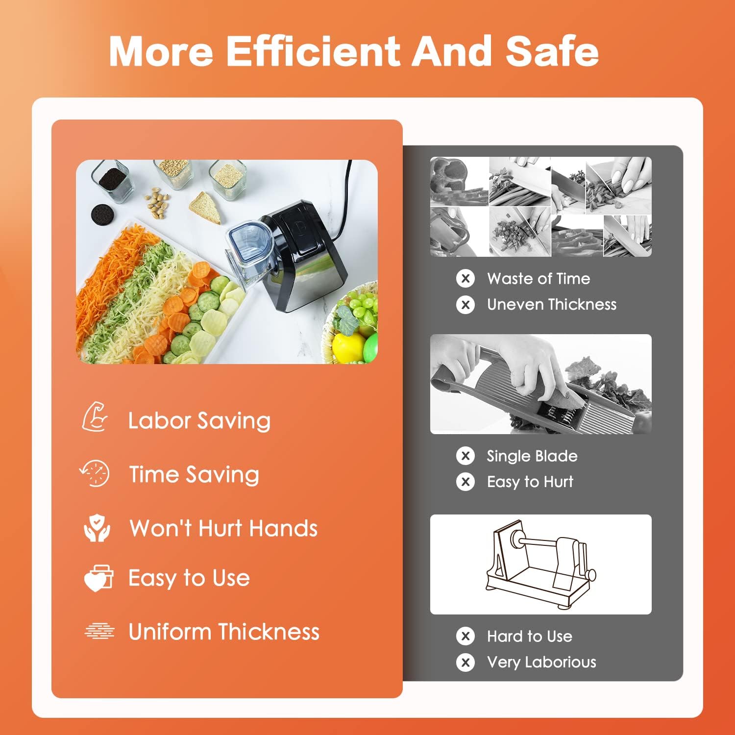 Electric Cheese Grater with 5 Attachments for Vegetables and Fruits W531917