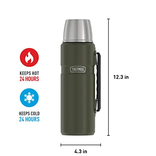Stainless Steel Vacuum-Insulated Beverage Bottle, 40 Ounce T6342