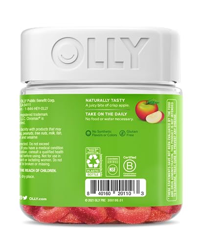 Metabolism Gummy Rings, Apple Cider Vinegar, Vitamin B12, Chromium, Chewable Supplement, Apple Flavor, 30 Count D333