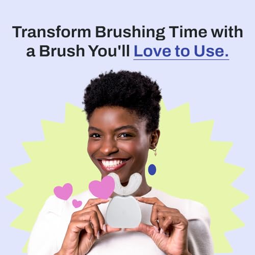 U Shaped Sonic Electric Toothbrush with Nylon Bristles, Rechargeable K4260