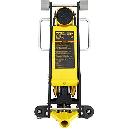 3 Ton Low Profile Steel Racing Floor Jack with Dual Pistons L49524