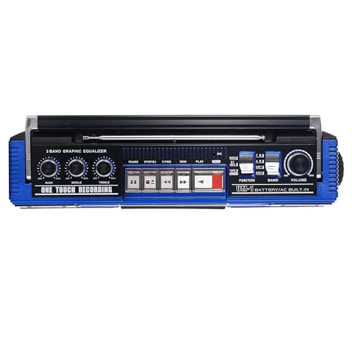 Boombox MP3 Cassette Player with Bluetooth and AM FM Radio I527