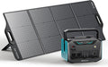 MOKiN Solar Generator, 300W Portable Power Station with 120W Foldable Solar Panel, Emergency Backup Power Source for Camping, Hiking, or Power outage