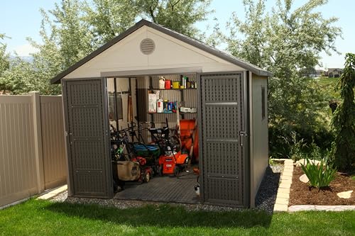 Outdoor Storage Shed with Windows, 11 by 11 Feet O6786