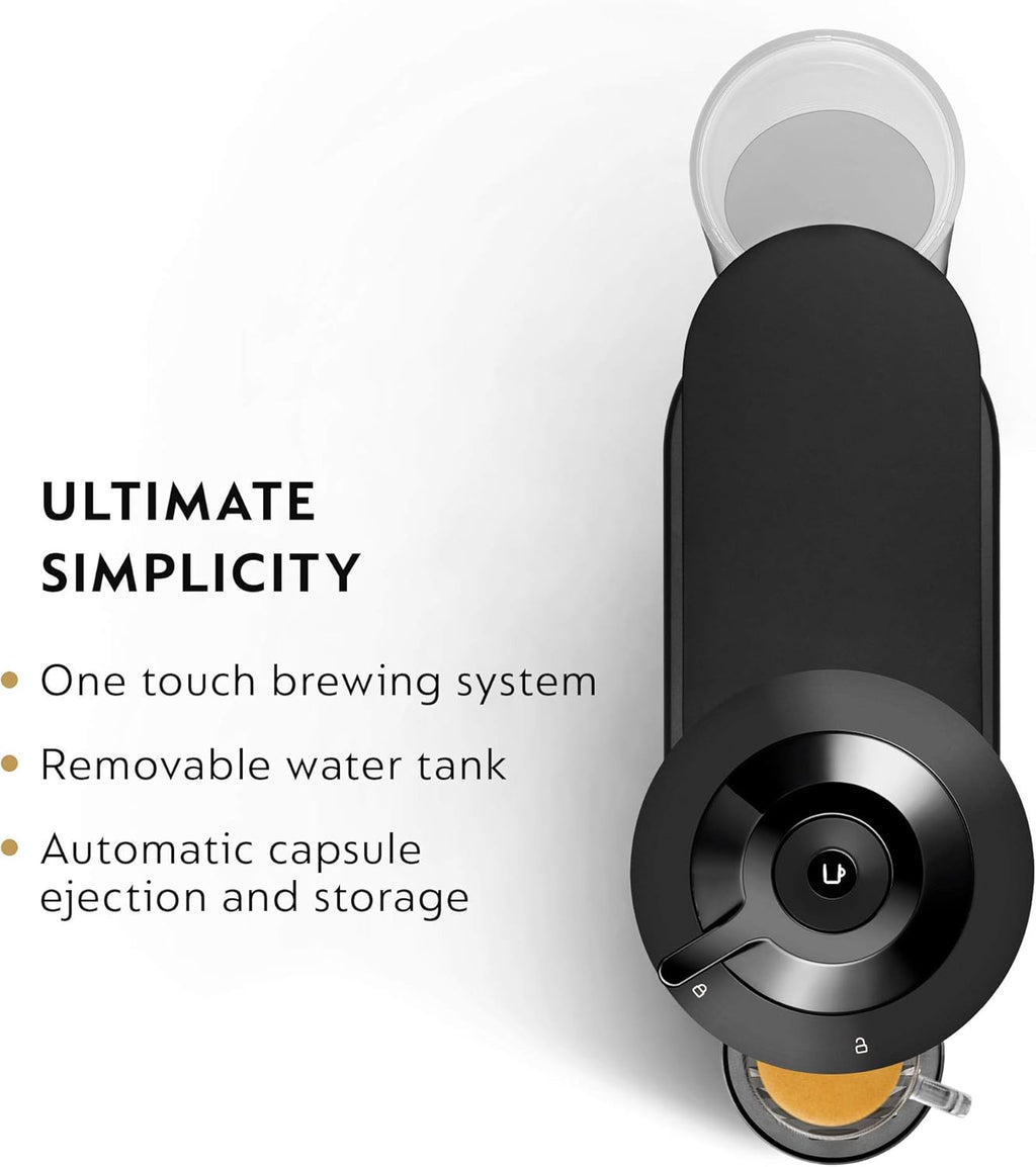 Coffee and Espresso Machine with Milk Frother, Matte Black T565797