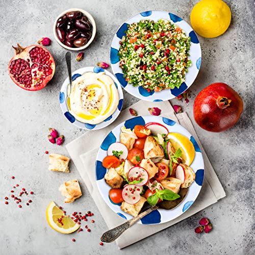 Melamine Dinnerware Set 16 Pcs, Unbreakable Plates Bowls Cups for 4 L871