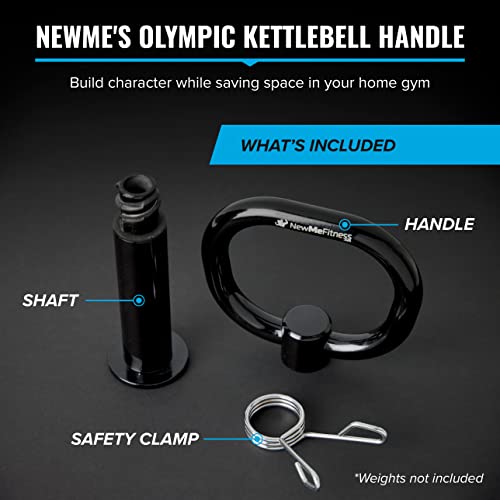Adjustable Kettlebell Handle for Weight Plates, Home or Gym Workout E835