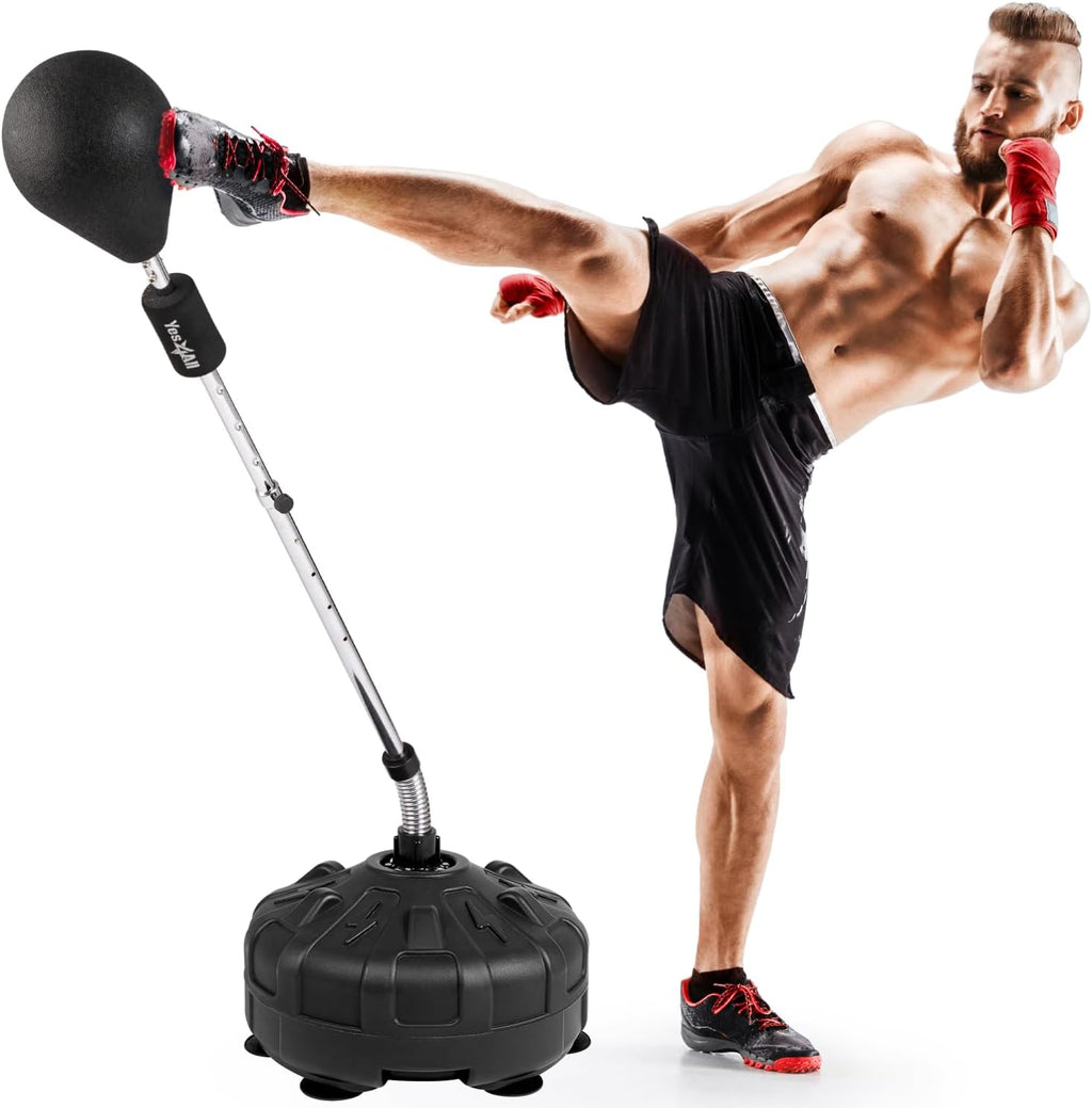 Punching Bag with Stand, Adjustable Height, Speed Reflex Ball S408