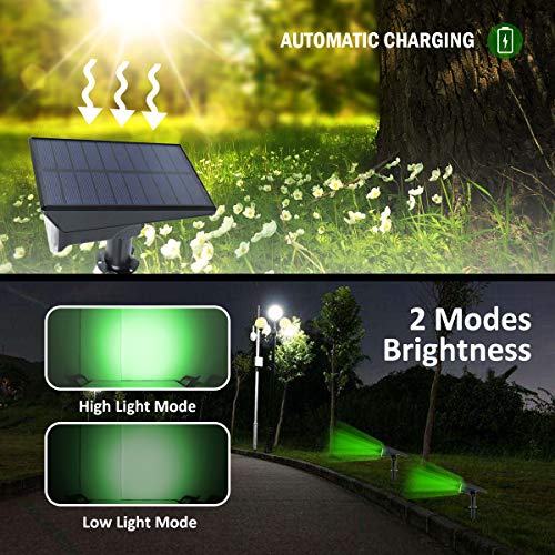 Solar Landscape Spotlights, 20 LED IP65 Waterproof, 2-in-1 Outdoor Solar Lights, 4 Pack R68750