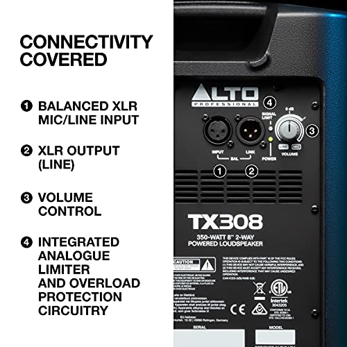 700 Watt 12 Inch 2 Way Powered PA Loudspeaker with Subwoofer U955904