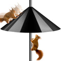 FEED GARDEN Squirrel Baffles for Bird Feeder Pole,19 Inch Squirrel Guard Stopper, Outdoor Pole Mount Squirrel Proof Bird Feeder Baffle for Shepherd's Hook, Bird House, Black,1 Pack