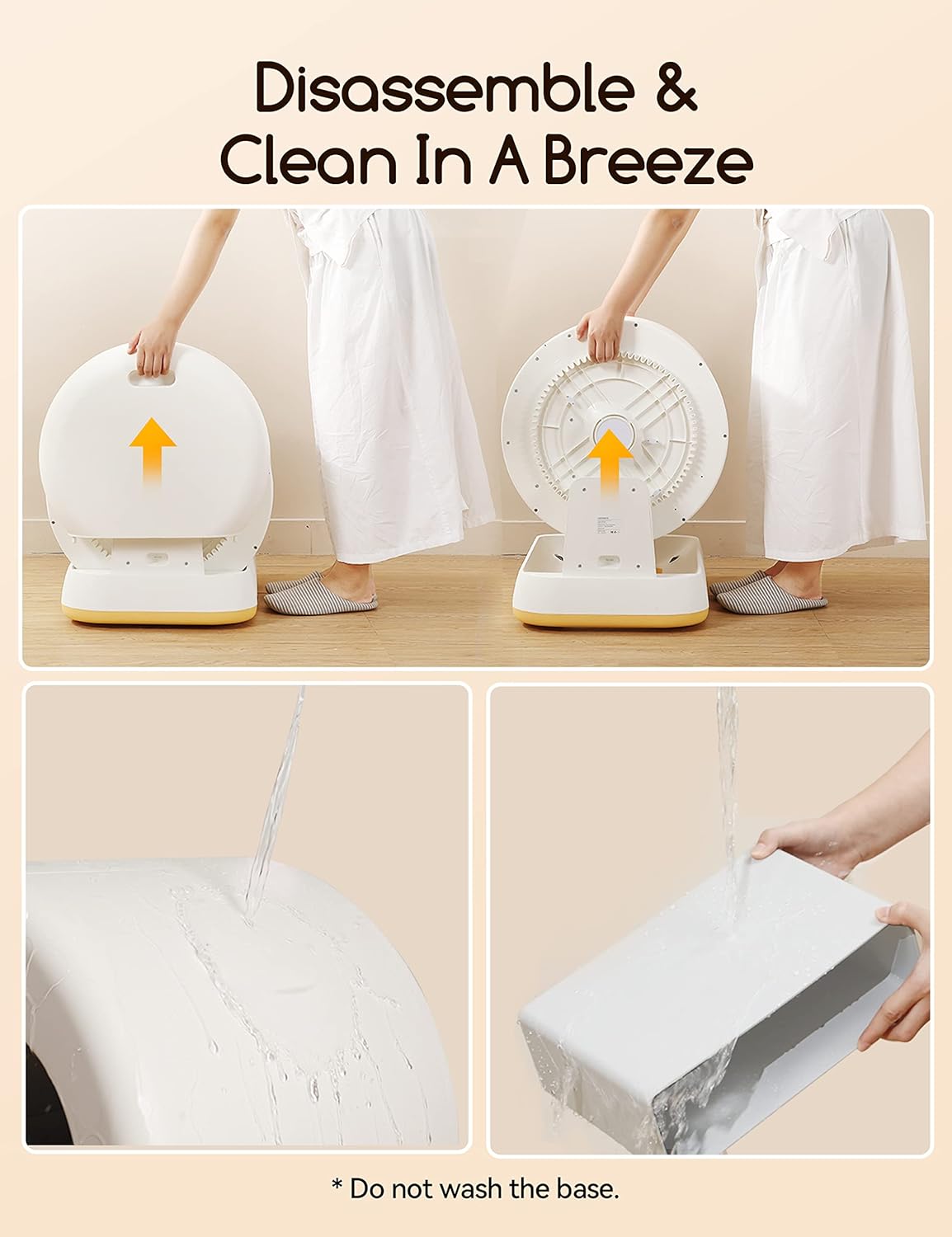 Self-Cleaning Cat Litter Box, Extra Large with Odor Control and App Control Q918164