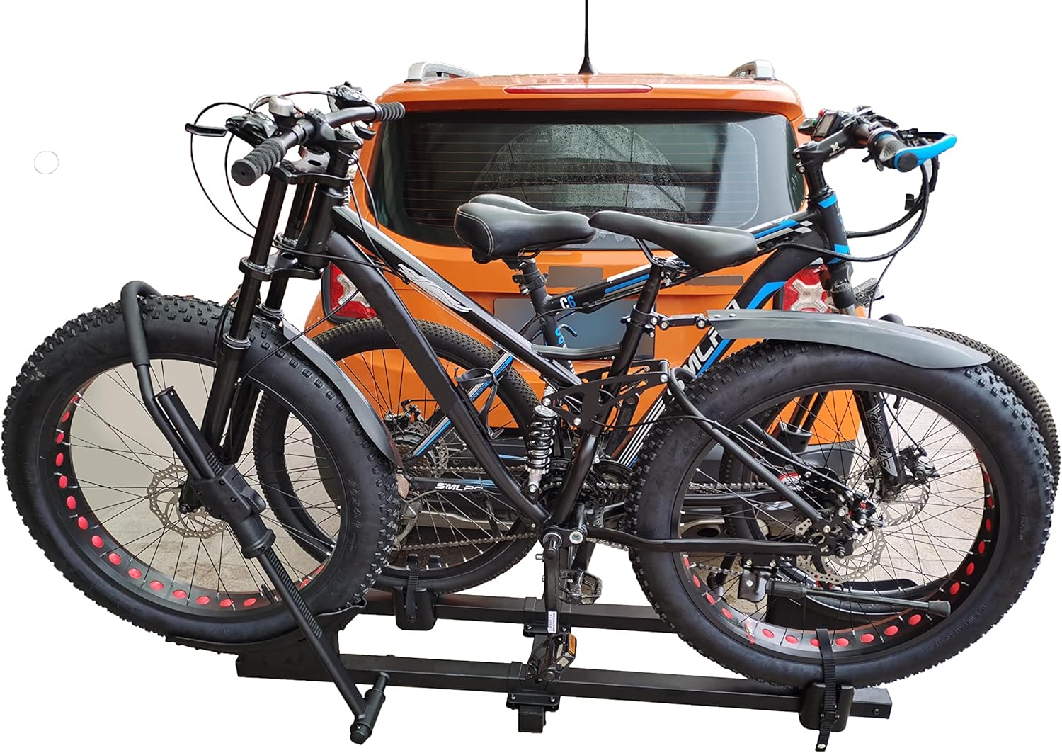 2-Bike Hitch Platform Rack for Standard, Fat Tire, Electric Bikes S827762