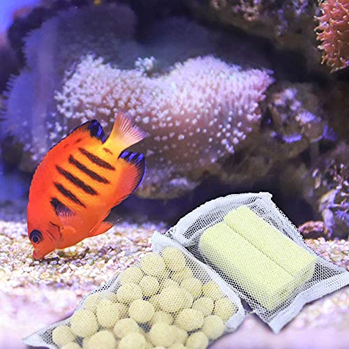 8" x 6" Fine Filter Media Mesh Bags for Aquarium Fish Tank Pond D267491