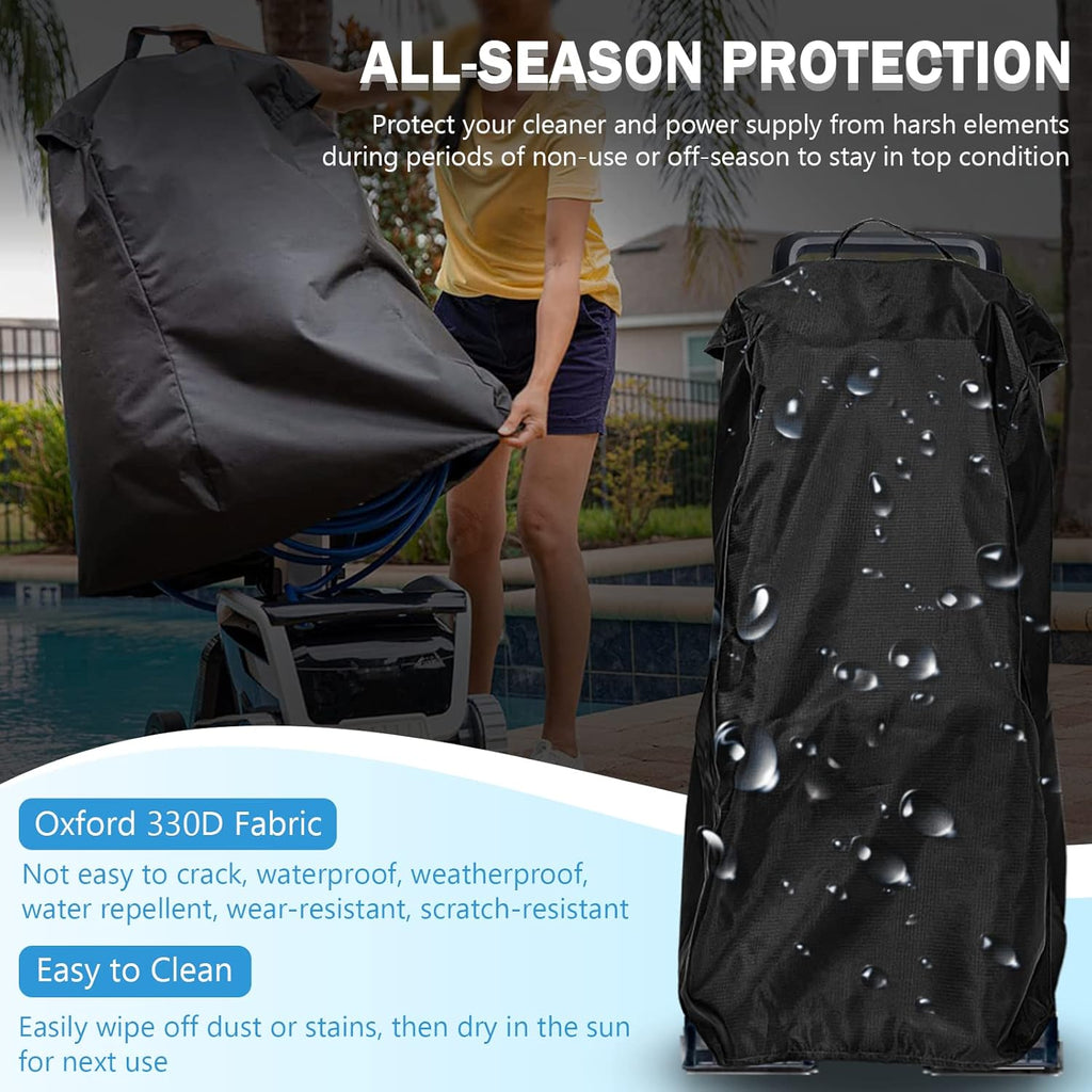 Swimming Pool Cleaner Caddy Cover, Oxford 330D Fabric, Waterproof, All-Season Protection I273745