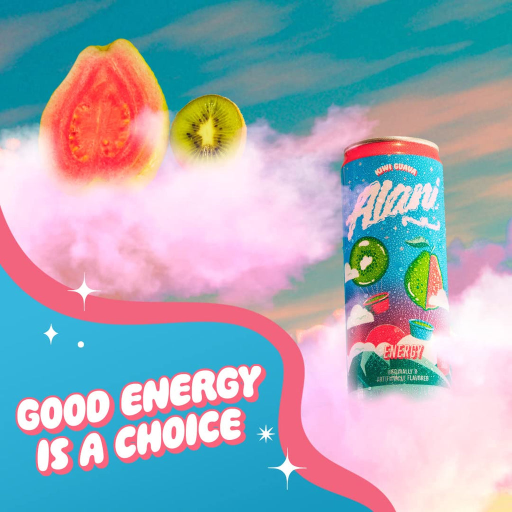 Sugar Free Kiwi Guava Energy Drink with Caffeine, 12 oz Cans (12 Pack) G581434