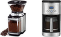 Cuisinart DBM-8 Supreme Grind Automatic Burr Mill and Coffee Maker by, 14-Cup Glass Carafe, Fully Automatic for Brew Strength Control & 1-4 Cup Setting, Stainless Steel, DCC-3200P1