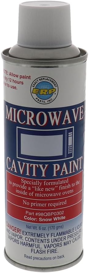 ERP 98QBP0302 Microwave Cavity Spray Paint Snow White 6oz Can, 1 count (pack of 1)