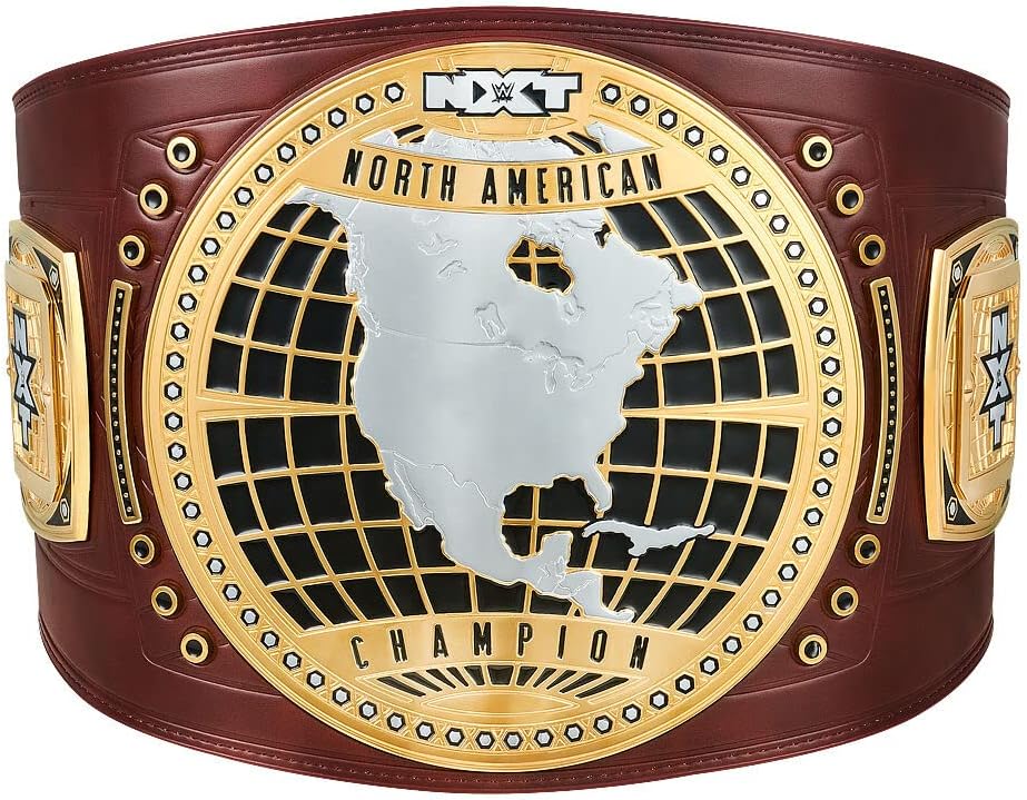 WWE Authentic Wear NXT North American Championship Replica Title Belt Dark Brown